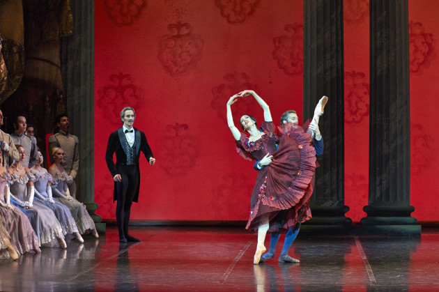 Jayne Smeulders, Christian Luck and Jiri Jelinek in Onegin. Photo: Jon Green.